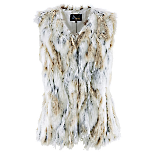 Virtuale Fur Collection| Жилет из меха козлика с отделкой кожей